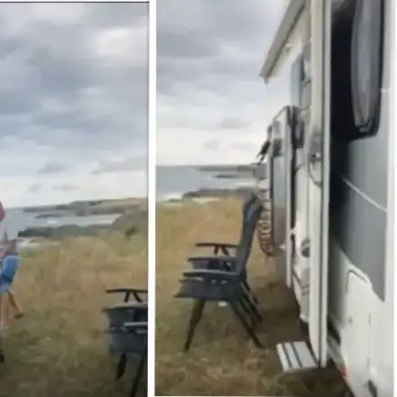 Морски! Аня Пенчева отмаря на каравана с мъжа си