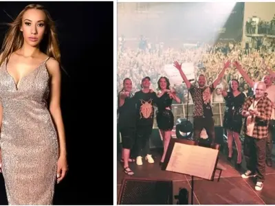 На два стола! Депутатска булка кърми и пее с „Ку-ку бенд”