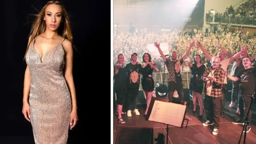 На два стола! Депутатска булка кърми и пее с „Ку-ку бенд”