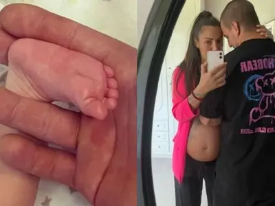 Невероятно! Плеймейтка роди от... монтьор