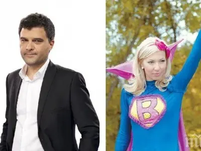 Тошко Славков гушна Бианка пред резиденция на Тато