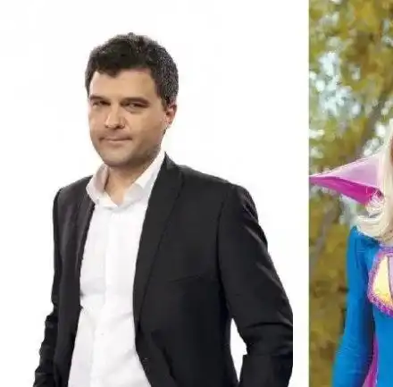 Тошко Славков гушна Бианка пред резиденция на Тато