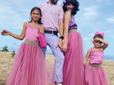 Алек Алексиев на каравана с децата