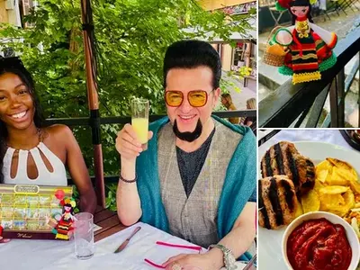 Мис Англия набива кюфтета с Евгени Минчев (Снимки)