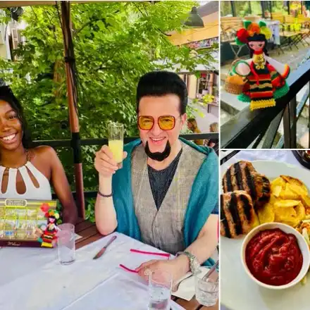 Мис Англия набива кюфтета с Евгени Минчев (Снимки)