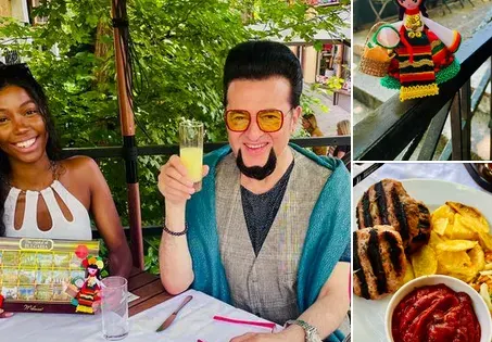 Мис Англия набива кюфтета с Евгени Минчев (Снимки)