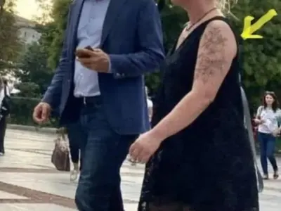 Жената на Кирил Петков обикаля София в оскъдна черна рокля (Папарашки снимки)