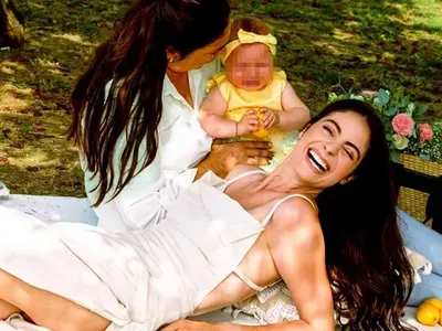 Мис България на пикник с бебето