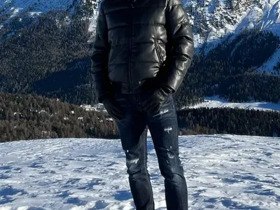 Антов заведе любимата в Алпите (Снимки)