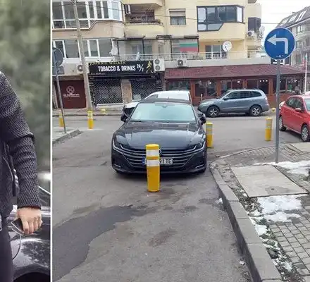 Гонзо паркира неправилно, глобяват го (Снимки)