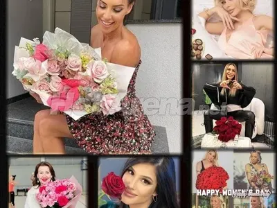 Гущерова се търкаля в леглото на 8 март, Черната Златка се хвали с красив букет... (СНИМКИ)