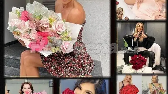 Гущерова се търкаля в леглото на 8 март, Черната Златка се хвали с красив букет... (СНИМКИ)