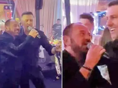 Кръстаич пие ракия и пее с Миле Китич (СНИМКИ)