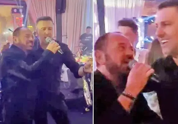 Кръстаич пие ракия и пее с Миле Китич (СНИМКИ)