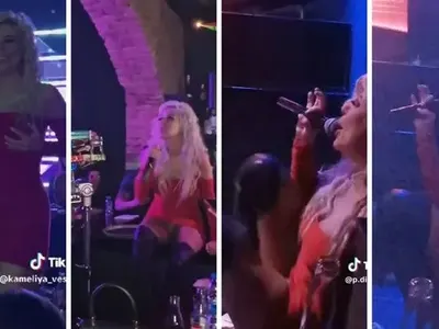 Андреа с мозъчно сътресение след побой, затова пяла пияна