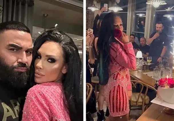 Азис пя за рождения ден на Лорена