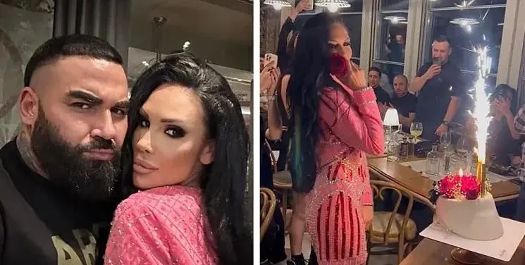 Азис пя за рождения ден на Лорена