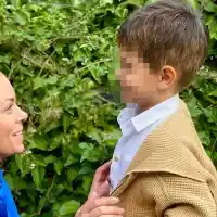 Йоанна Темелкова готви със сина си