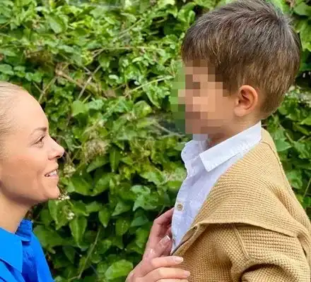 Йоанна Темелкова готви със сина си