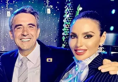 Наталия Гуркова се гушка  с Росен Плевнелиев