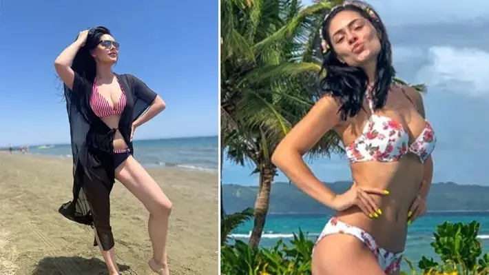 Футболна миска е секси мамче на плажа