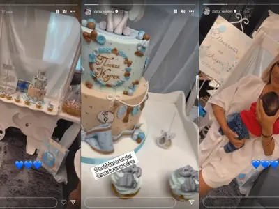 Русата Златка с погача за бебето