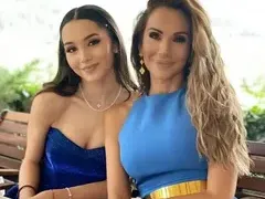 Ивайла Бакалова на нож с дъщеря си