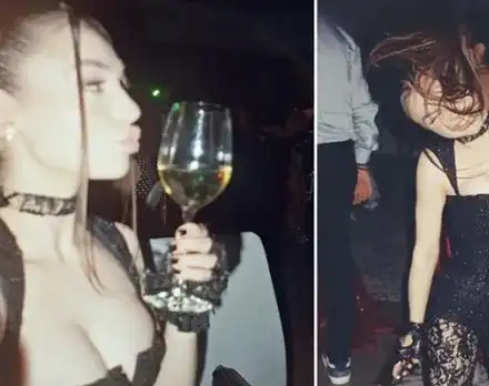 Крисия пъчи огромен бюст на бала си