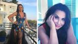 Дарина Павлова с бански на цветя