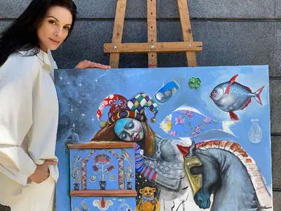 Диана Димитрова рисува срещу насилието над жени