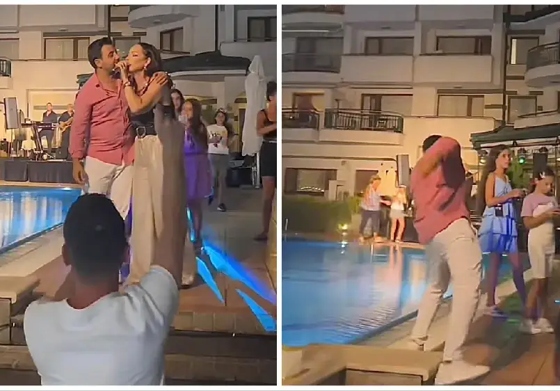 Ивана спаси колега от падане в басейн