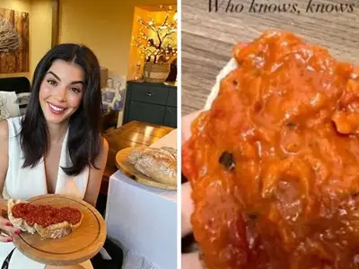 Мегз набива филии с лютеница в Дубай