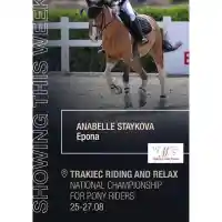 Младият талант Анабел Стайкова с престижно класиране на Държавното първенство за пони ездачи