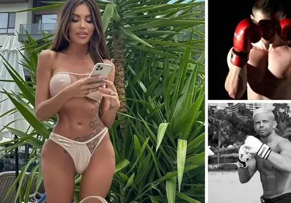 Моника Валериева надяна боксовите ръкавици:  Световен шампион по карате обучава моделката