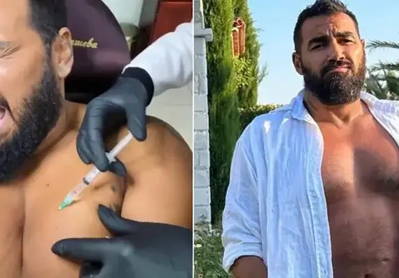 Азис си бие инжекции в гърдите