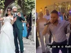 Криско пя на сватбата на колегата си Боро Първи