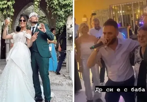 Криско пя на сватбата на колегата си Боро Първи
