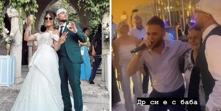 Криско пя на сватбата на колегата си Боро Първи