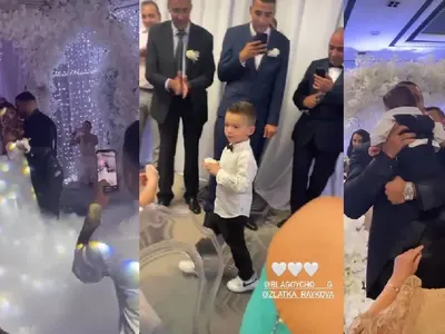 Синът на Джизъса носи халките на сватбата на Златка