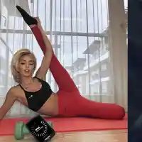 Лидия кълчи кълки във фитнеса