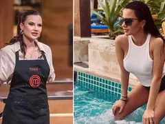 Секс Бомбата Тоби готова за Мис мокра фланелка