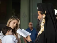 Луиза Григорова кръсти сина си във видинско село