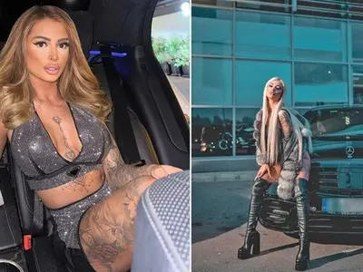 Мис Силикон, която фуча с 250 км/ч,  се измъква от закона (Снимки)