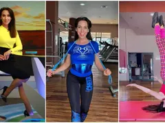 Неделя Щонова има  традиция - тренира  във фитнес на  всяка Нова година