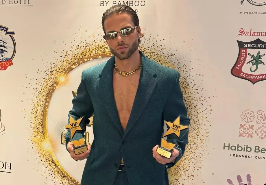 VIP AWARDS отличи Pitt Andreychev с приза “Моден инфлуенсър“ и „Откритие на годината“