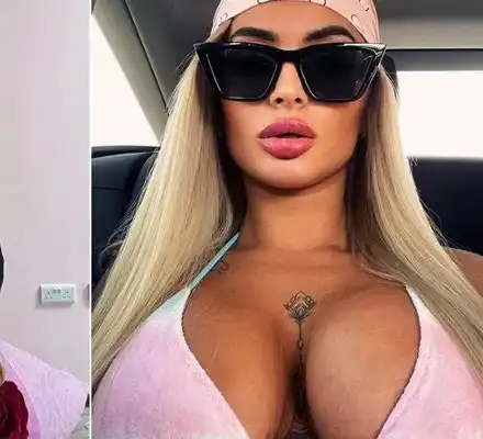 Букети с пачки радват скандалната силиконка  Катрин (Горещи снимки)