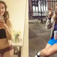 Тризначката Надежда се щрака гола