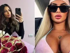 Букети с пачки радват скандалната силиконка  Катрин (Горещи снимки)
