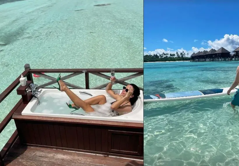20 бона пръсна Криско за водно бунгало на Малдивите! Цвети тъне в лукс (СНИМКИ)