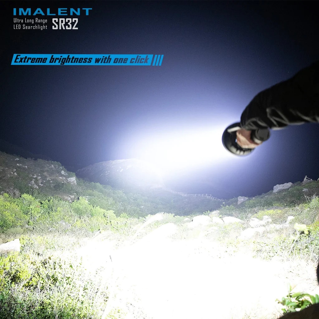 Imalent SR32 - вторият по мощност фенер в света! Осветява до 2080 м (120 000 лумена)
